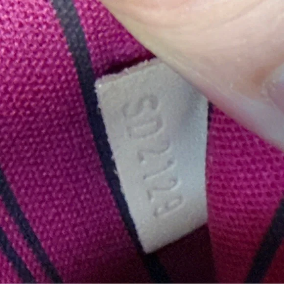 Louis Vuitton Neverfull Monogram Pochette Wristlet Pouch Clutch Red Pink Lining - Picture 9 of 12